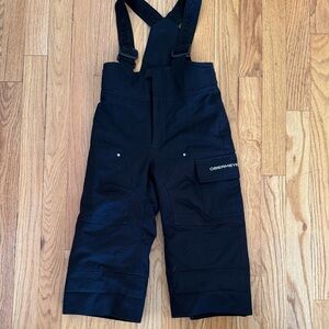 Obermeyer sz 2 Toddler Kids Black Snow Pants ski bib great condition